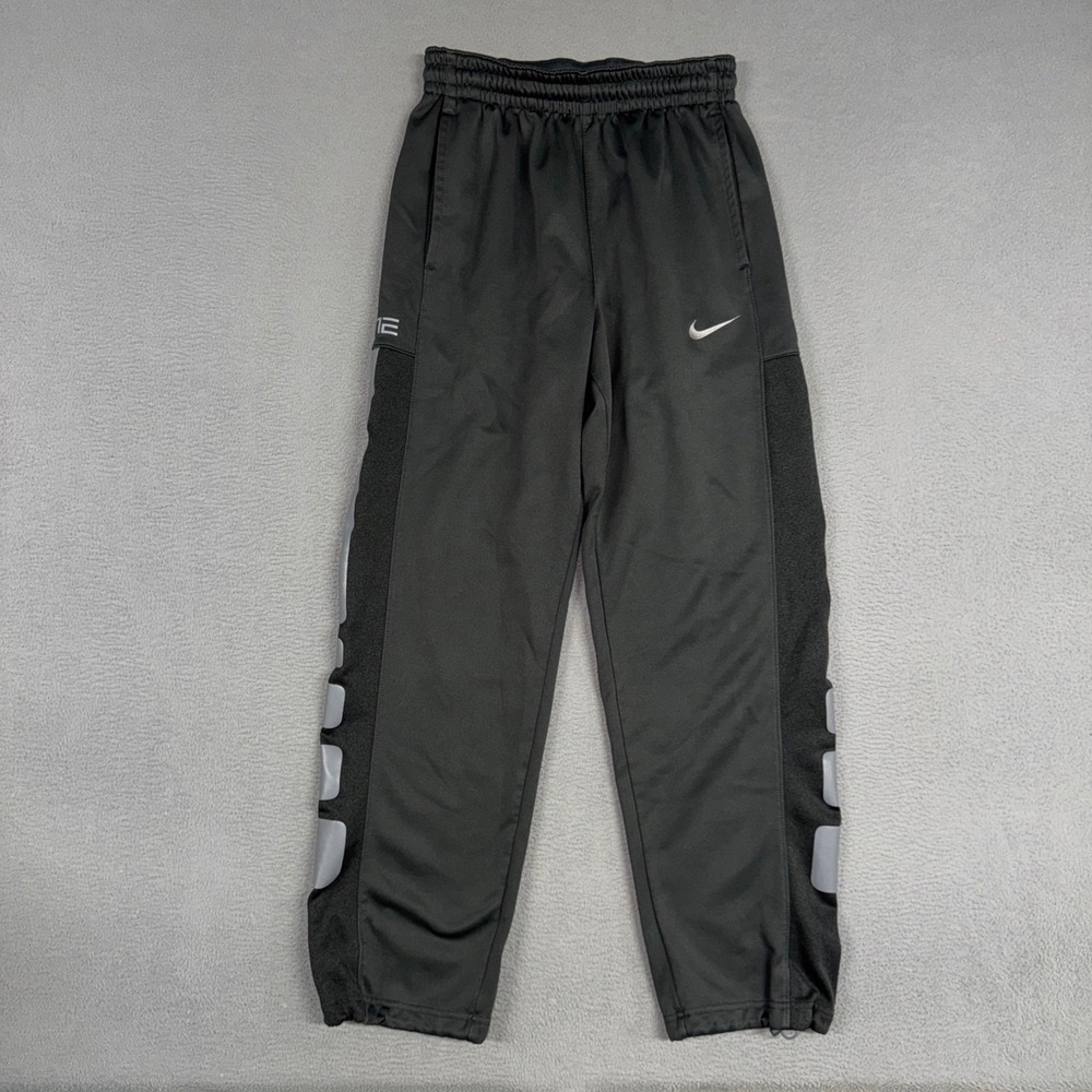 Nike Elite Therma-Fit Pants Mens Medium Grey Basketball Performance Reflective
